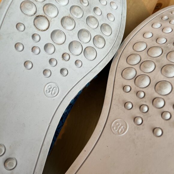 SIZE 6 36 Patrizia Spring Step Grazana Ballerina Slip-On Blue Laser Cut  Shoes - Picture 10 of 10